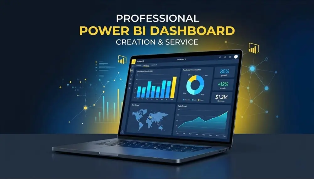 إنشاء داشبورد تفاعلي لعرض وتحليل البيانات باستخدام Power BI