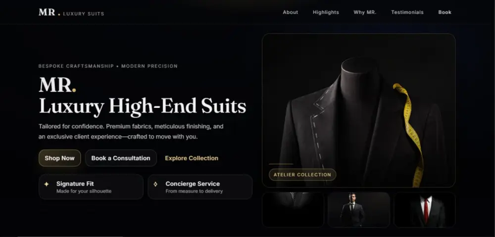 Landing page
