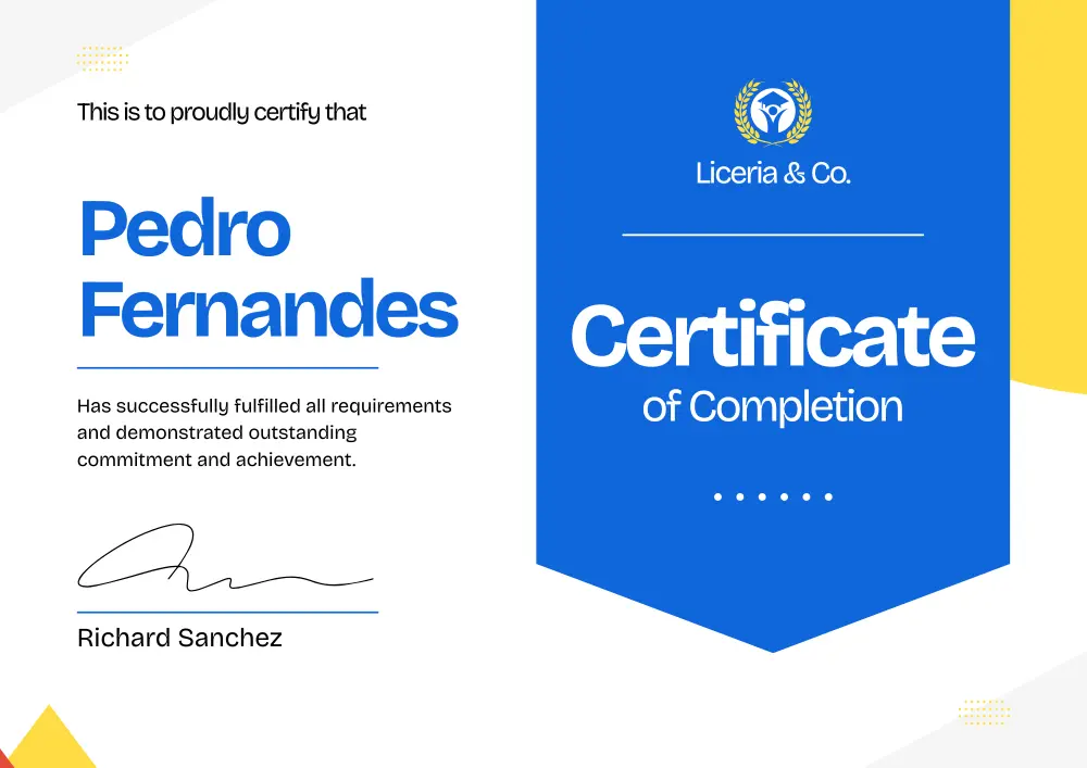 تصميم شهادات تقدير احترافية للشركات والمدارس والدورات التدريبية