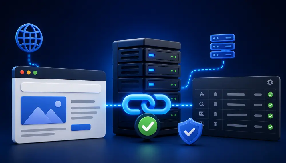 ربط الدومين بالاستضافة الخاصة وضبط إعدادات DNS باحترافية