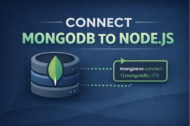 I will connect MongoDB database to your Node.js project
