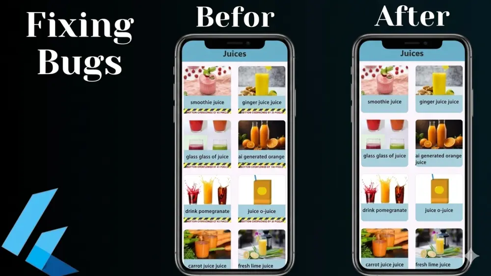 اصلاح مشاكل فلاتر - Flutter Bug Fixing