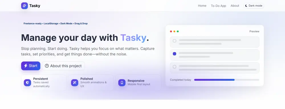 إنشاء تطبيق To-Do List احترافي ومتجاوب