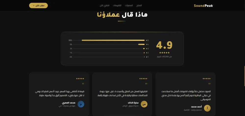 تصميم صفحة هبوط احترافية لعرض او بيع المنتجات إلكترونية (Product Landing Page)