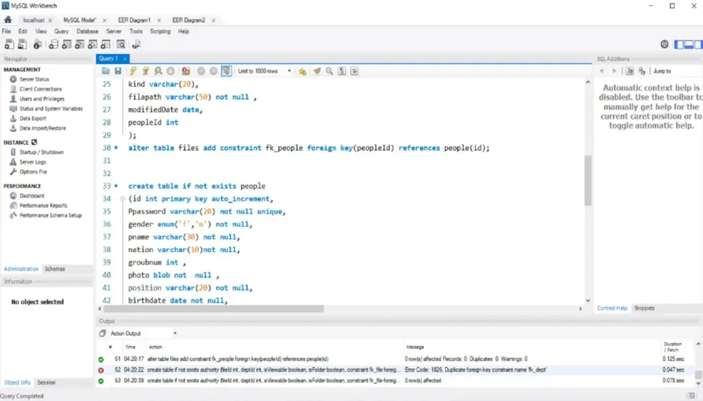 تصميم قواعد بيانات SQL احترافية مع جداول وعلاقات منظمة