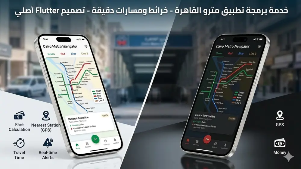 برمجة تطبيقات تعتمد على الخرائط و الـ GPS باستخدام Flutter.