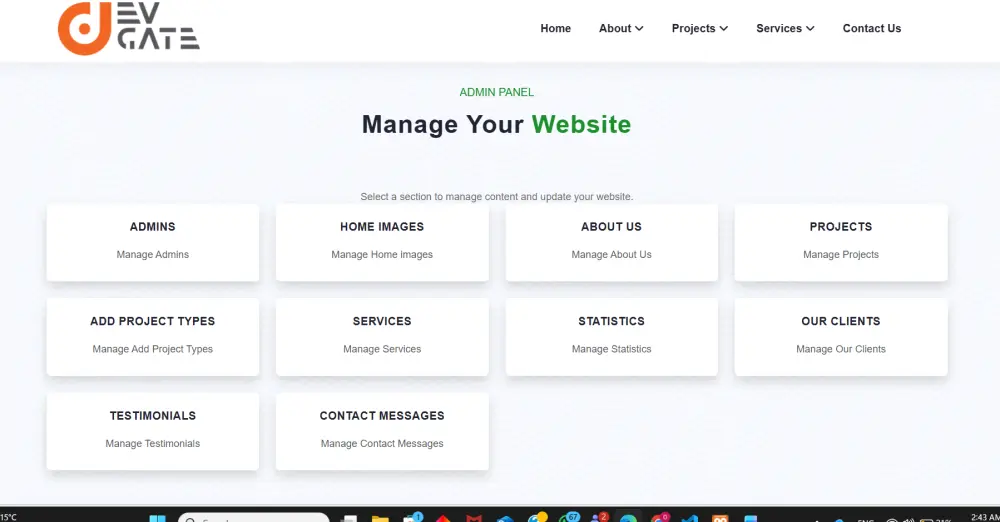تطوير موقع أو تطبيق ويب متكامل (backend)