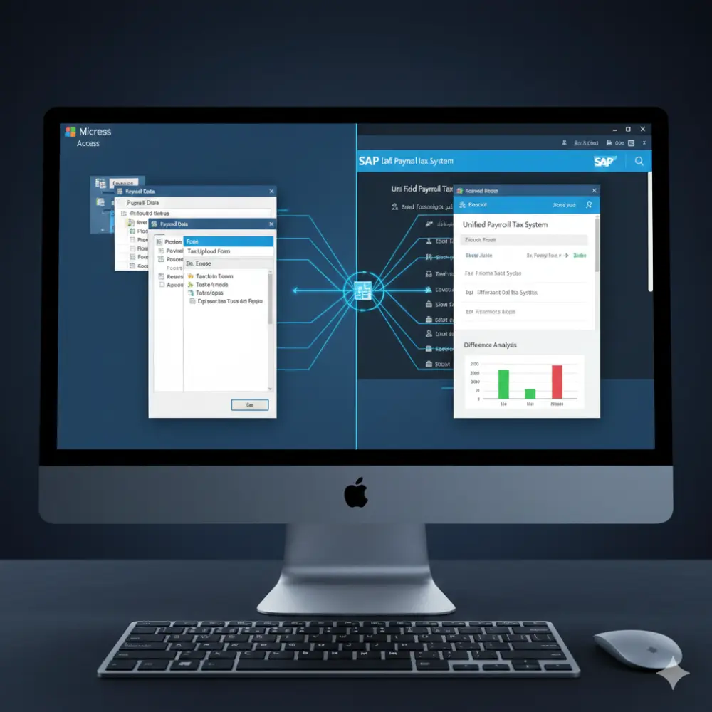 تصميم أداة أتمتة لربط بيانات المرتبات بمنظومة توحيد ضريبة الأجور (SAP)