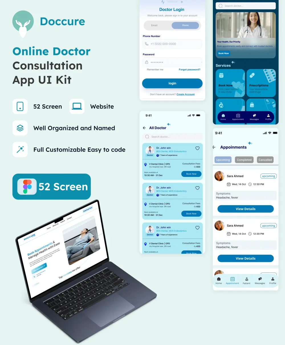 تصميم واجهات تطبيق موبايل (Mobile App UI) احترافية باستخدام Figma