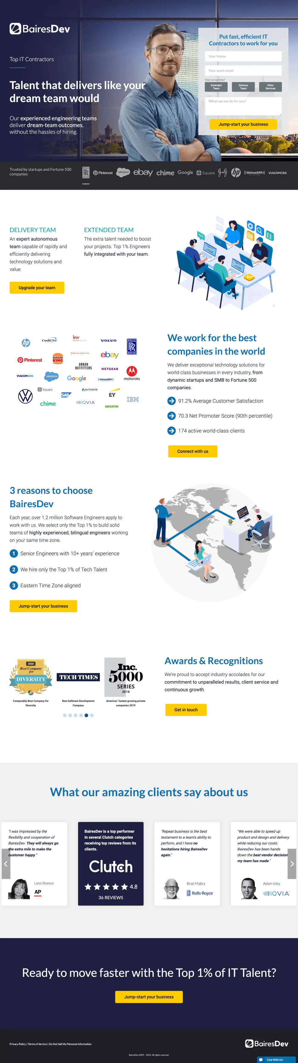 تصميم صفحة هبوط احترافية