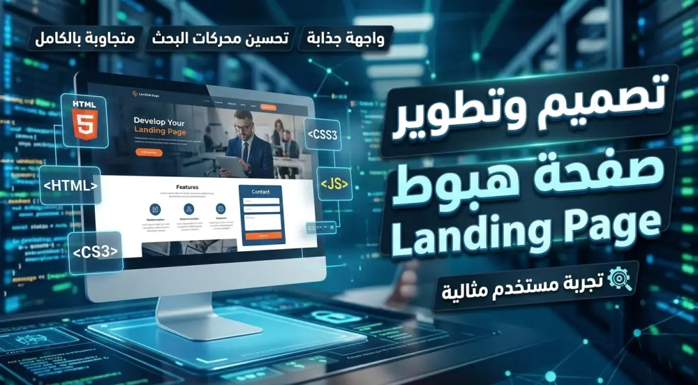 تصميم صفحة هبوط احترافية ترفع معدل التحويل لمشروعك