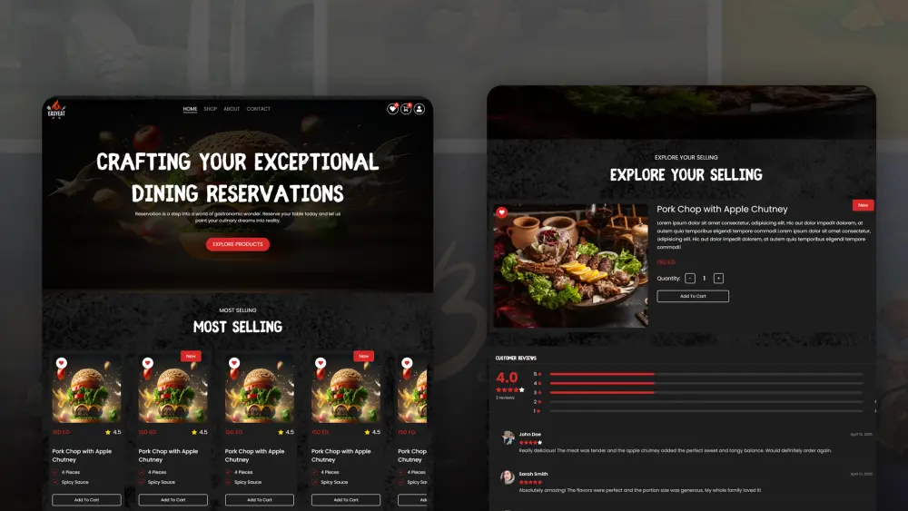 تصميم وتطوير موقع الكتروني متجاوب برمجة خاصة NodeJs