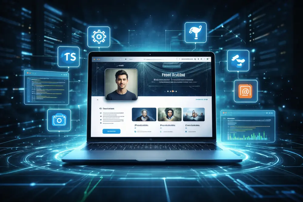 تصميم صفحة شخصية portfolio احترافية و ديناميكية متجاوبة