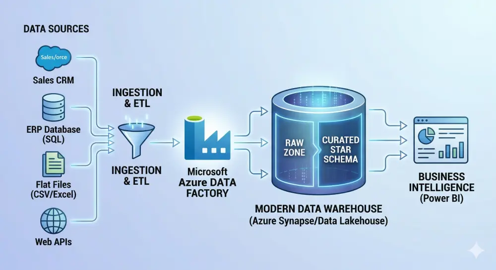 هندسة وبناء مستودع بيانات متكامل (Data Warehouse) لدعم قراراتك بذكاء
