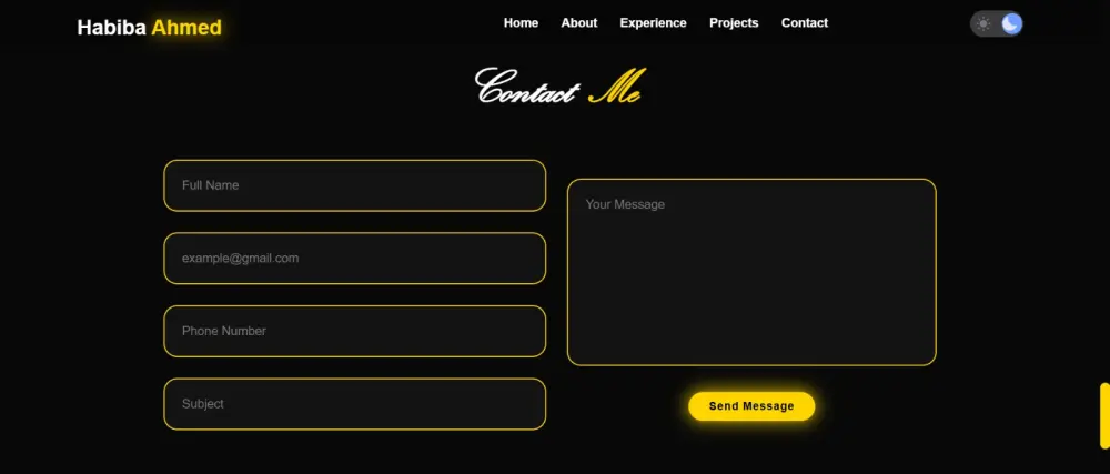 تصميم موقع تعريفي بسيط portfolio