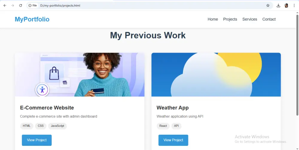 تصميم صفحة ويب متجاوبة باستخدام HTML وCSS وJavaScript
