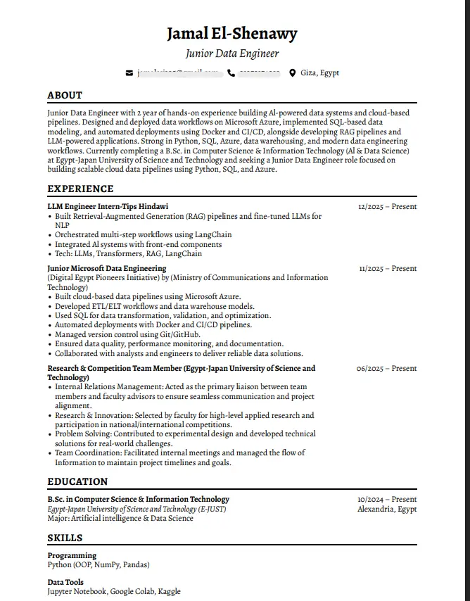 عمل CV احترافي بطريقه ال ATS