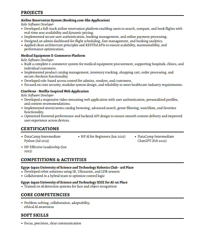 عمل CV احترافي بطريقه ال ATS