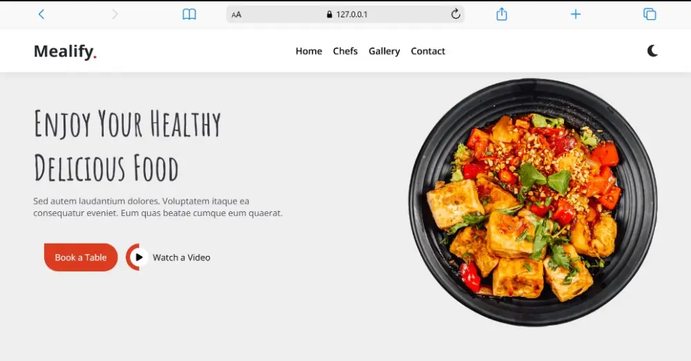 تصميم موقع إلكتروني للمطاعم والمشاريع الغذائية