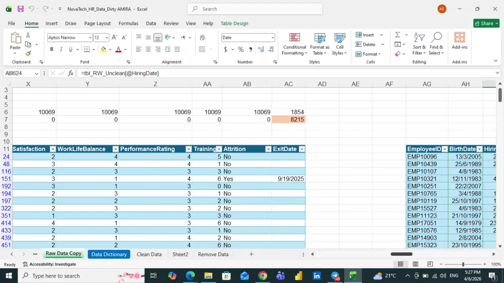 تنظيف وتنسيق بيانات اكسل بحترافيه ( Excel Data Cleaning & Formatting).