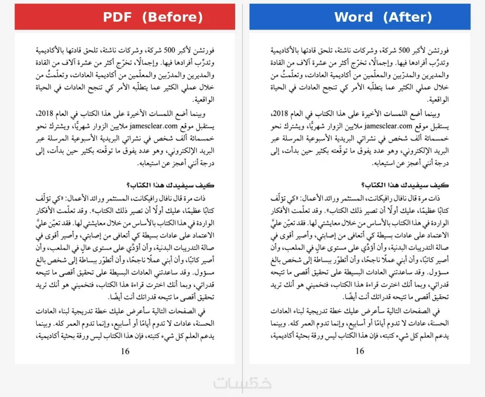 تحويل ملفات PDF إلى Word قابلة للتعديل باحترافية