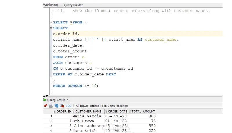 حل مشكلات استعلامات SQL وتصميم مخططات العلاقات ERD بدقة
