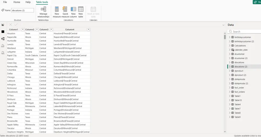 تحليل وتنظيف بيانات باستخدام Power BI وانشاء داشبورد تفاعلي