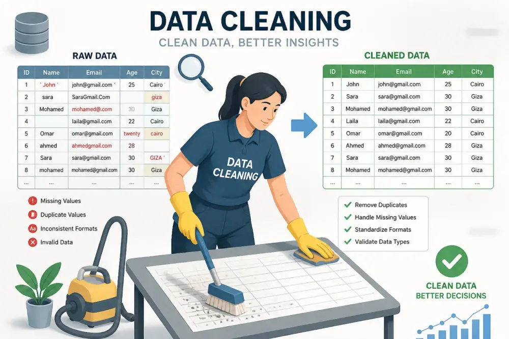 Data Cleaning Pro | تنظيف وتجهيز البيانات باحترافية باستخدام Python & Excel