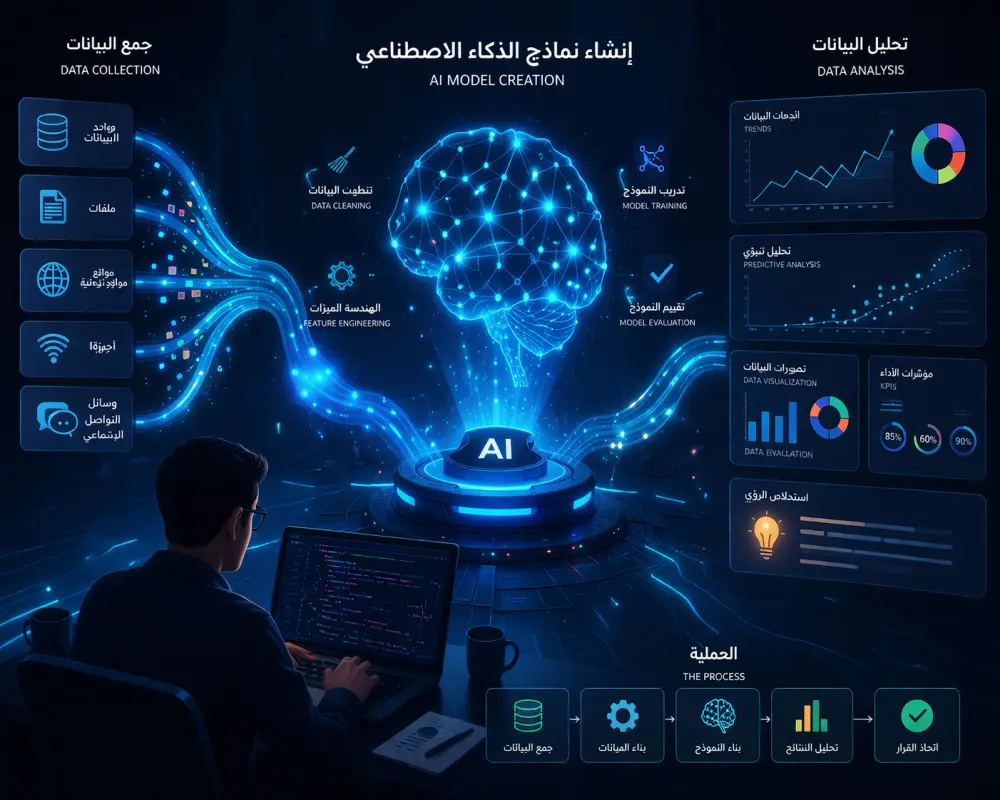 بناء نماذج التنبؤ بالذكاء الاصطناعي (Machine Learning)