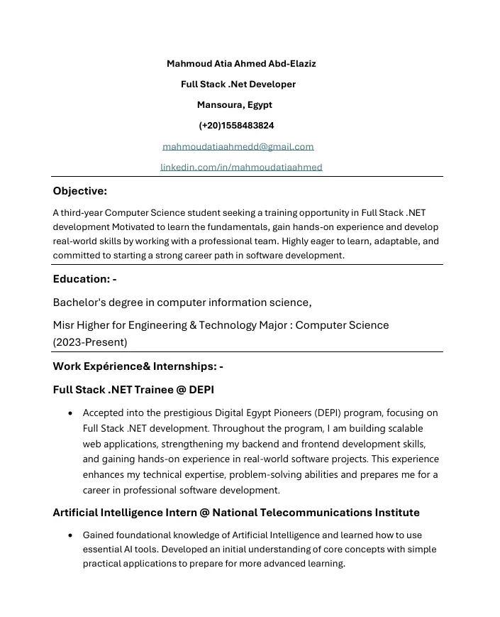 سيرة ذاتية ذكية تعبر أنظمة الفرز الآلي (ATS)