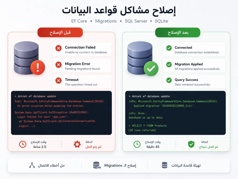 اصلاح أخطاء ومشاكل تطبيقات ASP.NET Core MVC