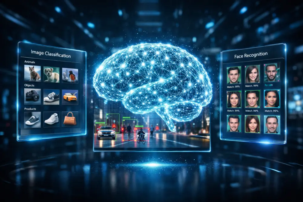 إنشاء نماذج رؤية حاسوبية  لتصنيف الصور وكشف الكائنات Computer Vision