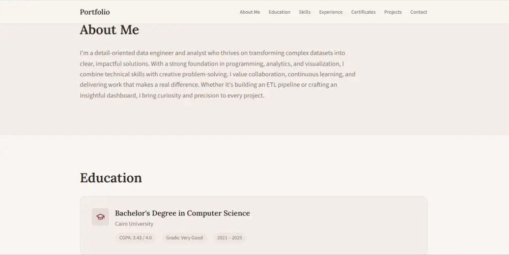 تصميم موقع Portfolio احترافي لعرض أعمالك بشكل مميز