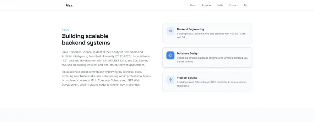 تصميم موقع Portfolio احترافي باستخدام Next.js و Tailwind CSS