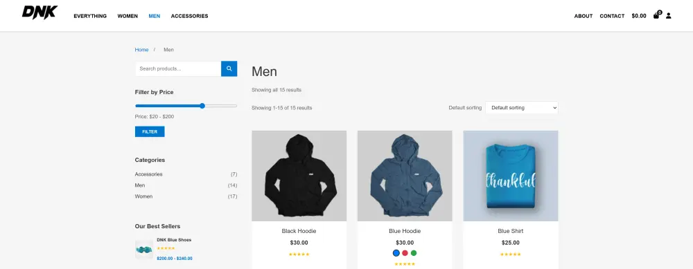 تصميم صفحة متجر إلكتروني احترافية مع فلترة المنتجات باستخدام HTML و CSS و JavaScript