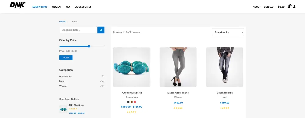 تصميم صفحة متجر إلكتروني احترافية مع فلترة المنتجات باستخدام HTML و CSS و JavaScript