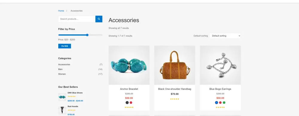 تصميم صفحة متجر إلكتروني احترافية مع فلترة المنتجات باستخدام HTML و CSS و JavaScript