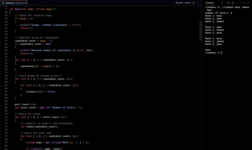 أكتب لك برامج وخوارزميات بلغة C بكود نظيف ومنظم