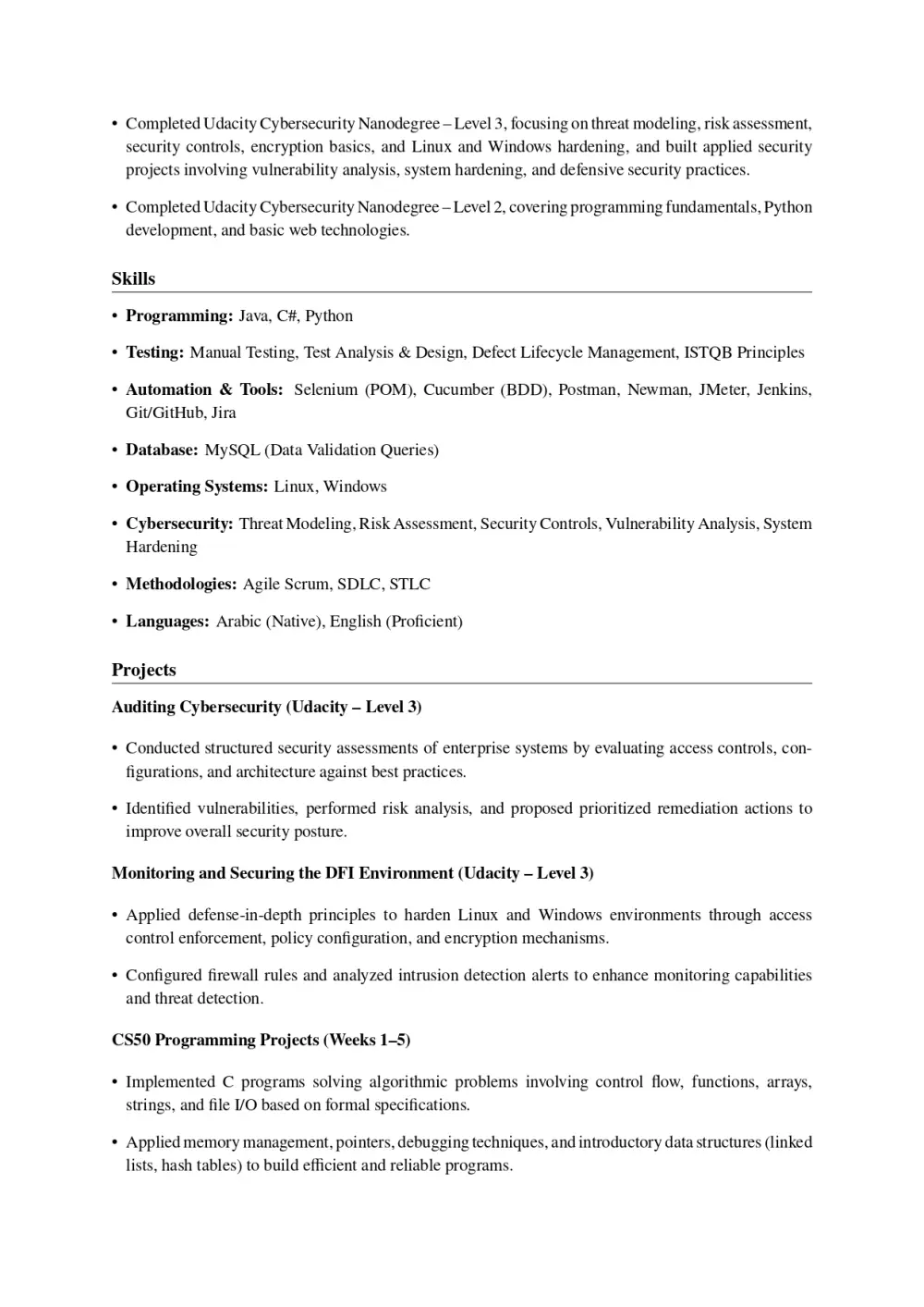 تصميم وكتابة CV احترافي متوافق مع أنظمة ATS
