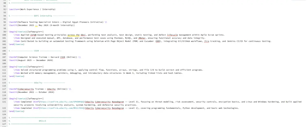 تصميم وكتابة CV احترافي متوافق مع أنظمة ATS