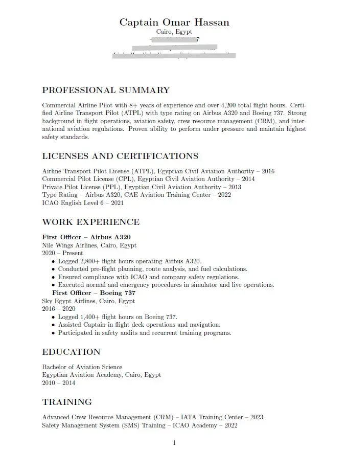 تصميم سيرة ذاتية مطابقة لمعاييرATS باللغة العربيةوالانجليزية