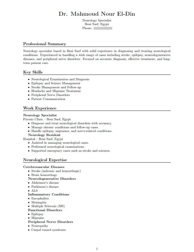 تصميم سيرة ذاتية مطابقة لمعاييرATS باللغة العربيةوالانجليزية