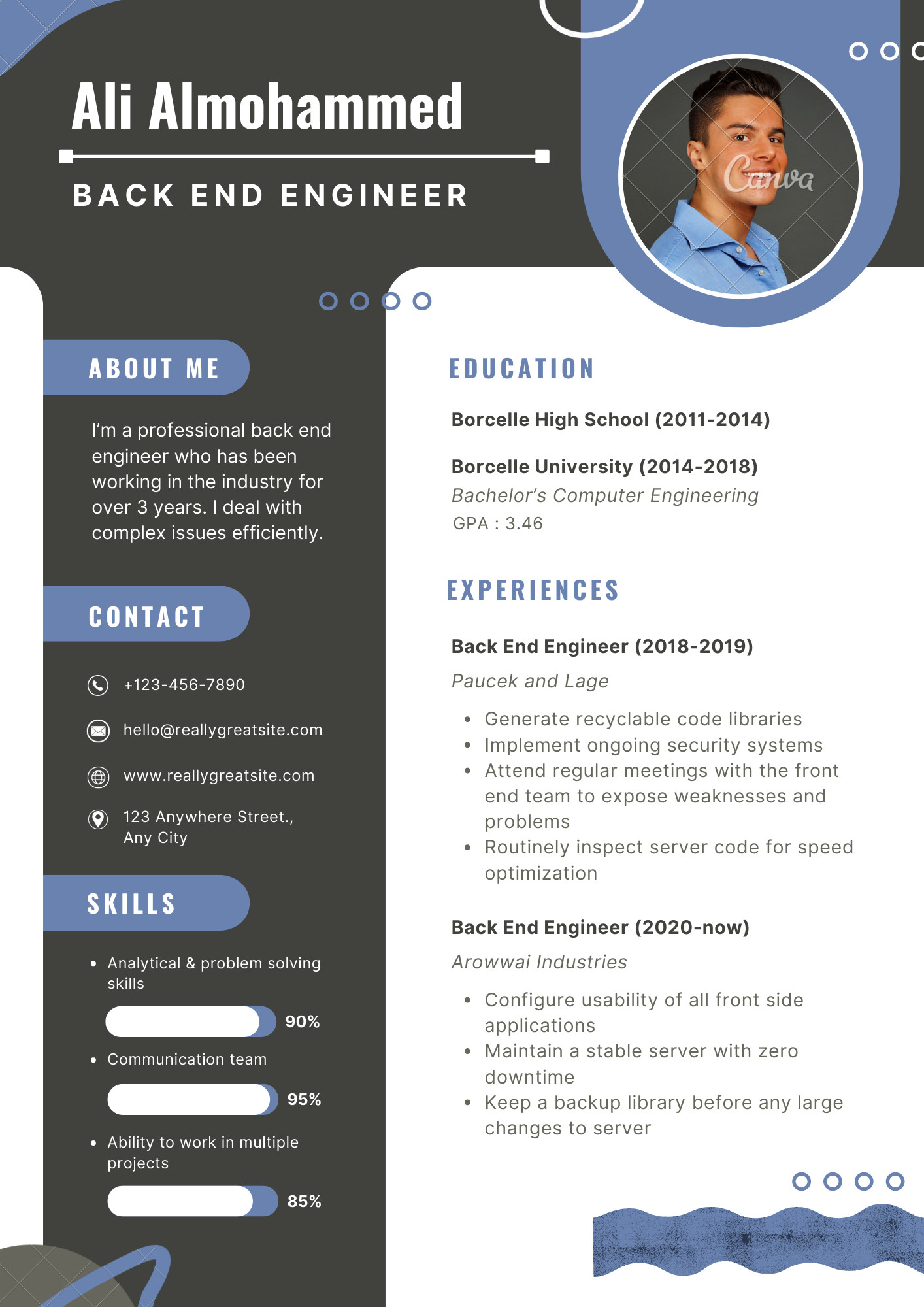 تصميم السيرة الذاتية CV