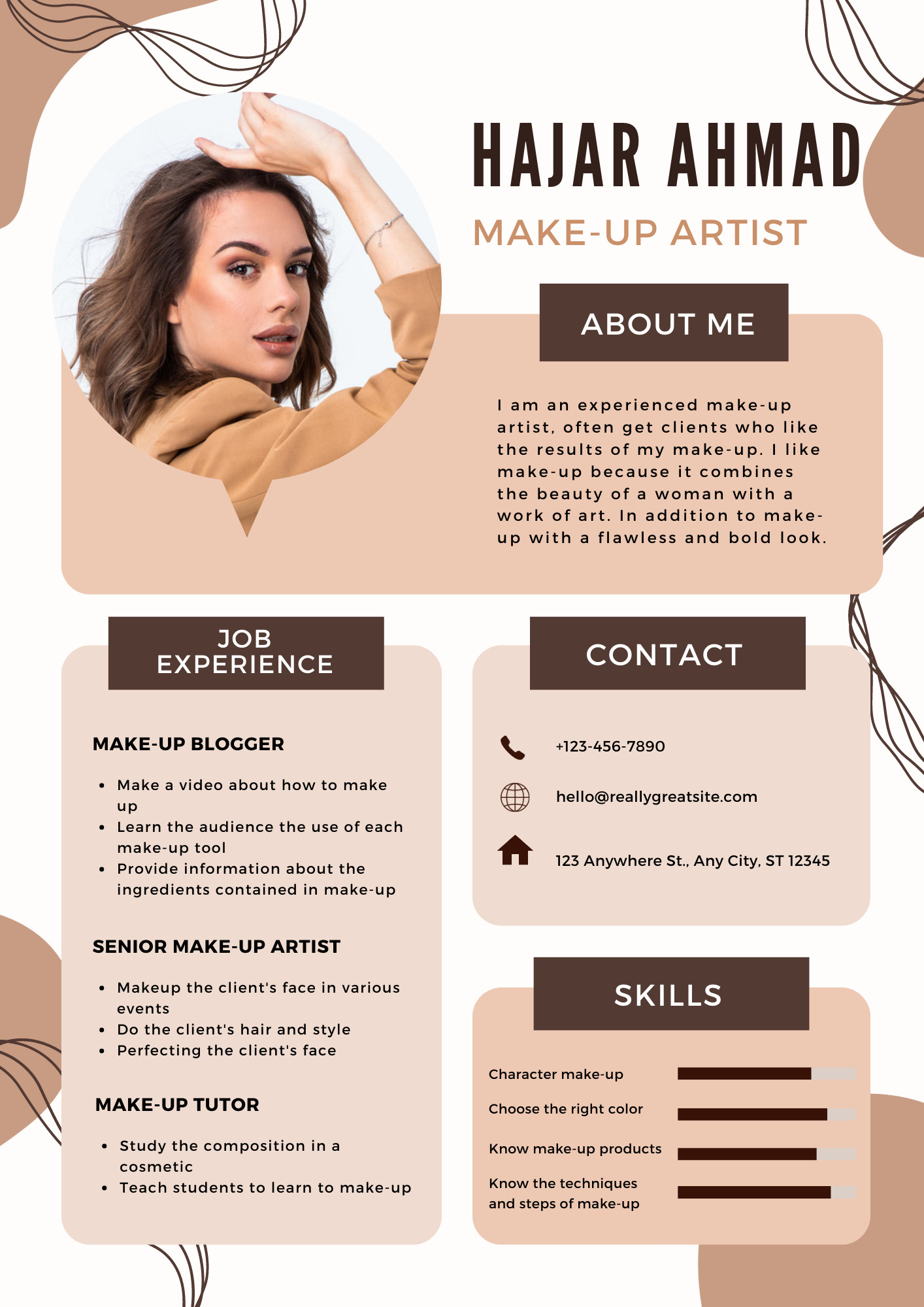 تصميم السيرة الذاتية CV