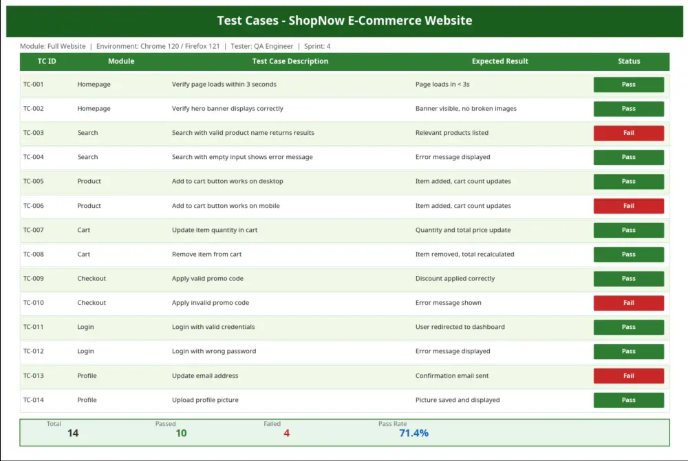 اختبار شامل لموقعك الإلكتروني واكتشاف الأخطاء (Bugs)