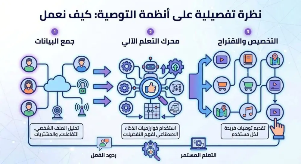 بناء نظام توصية ذكي (Recommendation System) للمنتجات أو المحتوى