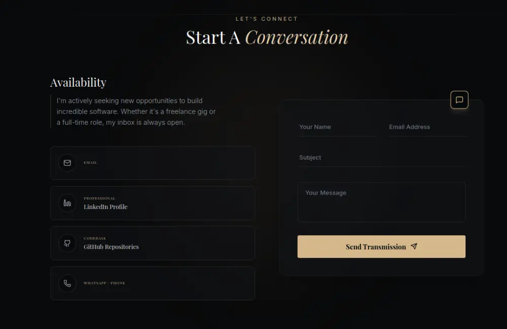 تصميم وتطوير موقع Portfolio احترافي  لعرض أعمالك ومهاراتك بشكل مميز