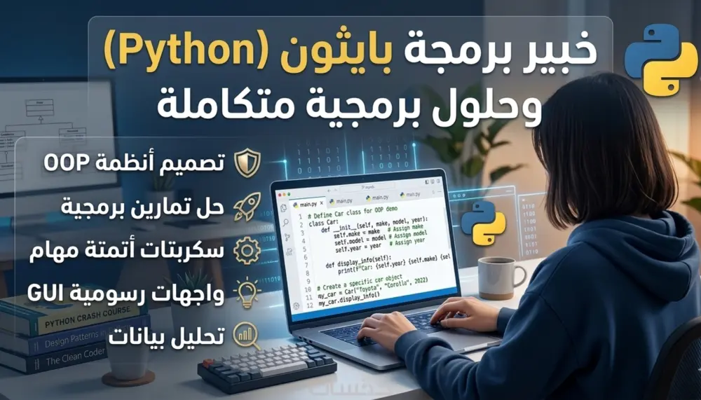 تطوير سكربتات Python لأتمتة المهام وحل التمارين البرمجية