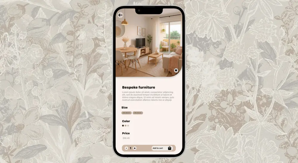 سأصمم UI UX لتطبيق ديكور حديث وفريد باحترافية عالية