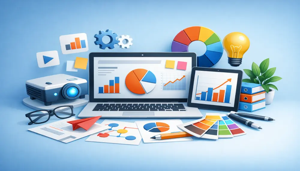 تصميم عروض تقديمية احترافية ومودرن باستخدام PowerPoint و Canva